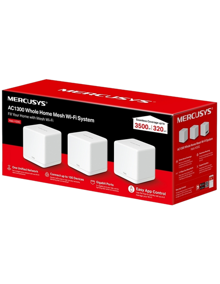 Домашняя Mesh Wi-Fi система MERCUSYS Halo H30G (3-pack), Белый