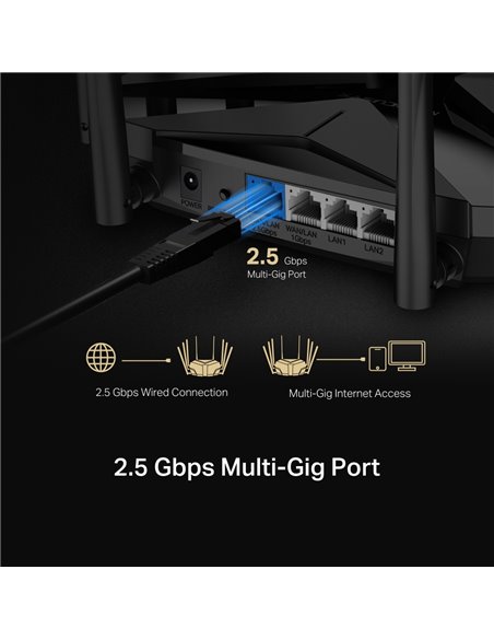 Router fără fir MERCUSYS MR90X, Negru