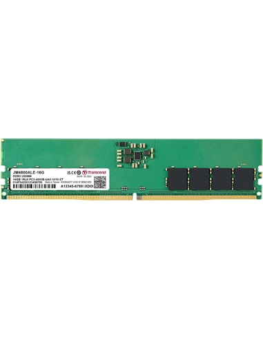 Memorie RAM Transcend JetRam, DDR5 SDRAM, 4800 MHz, 16GB, JM4800ALE-16G