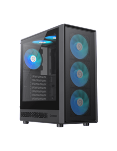 Carcasă PC Gamemax Storm 2 AB, Midi-Tower, Fără PSU, Negru