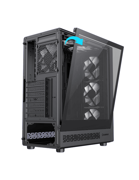Компьютерный корпус Gamemax Storm 2 AB, Midi-Tower, Без блока питания, Чёрный