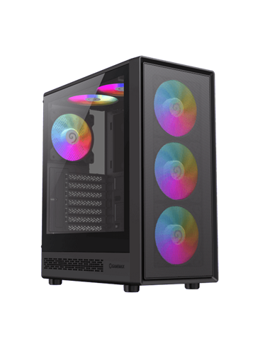 Компьютерный корпус Gamemax Storm 2 AB, Midi-Tower, Без блока питания, Чёрный