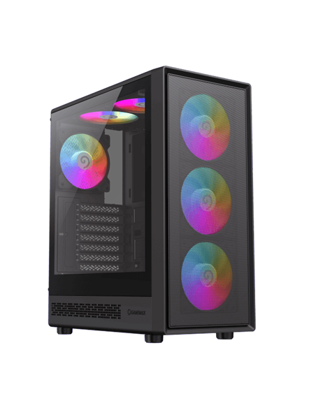 Компьютерный корпус Gamemax Storm 2 AB, Midi-Tower, Без блока питания, Чёрный