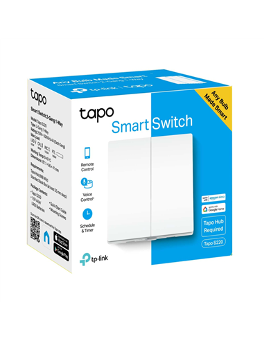 Умный выключатель света TP-LINK Tapo S220, Белый