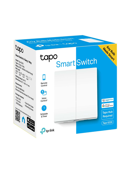 Умный выключатель света TP-LINK Tapo S220, Белый