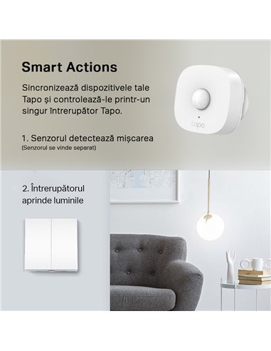 Умный выключатель света TP-LINK Tapo S220, Белый