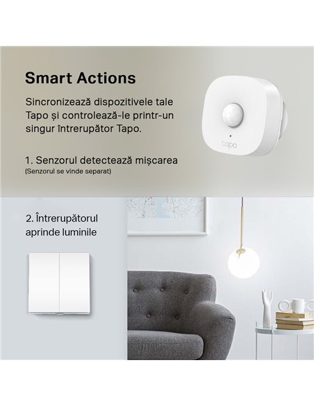 Умный выключатель света TP-LINK Tapo S220, Белый