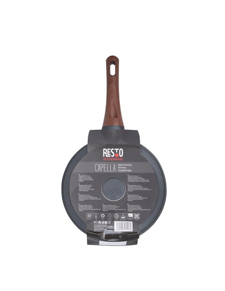 Tigaie RESTO 93509, 24cm, Negru