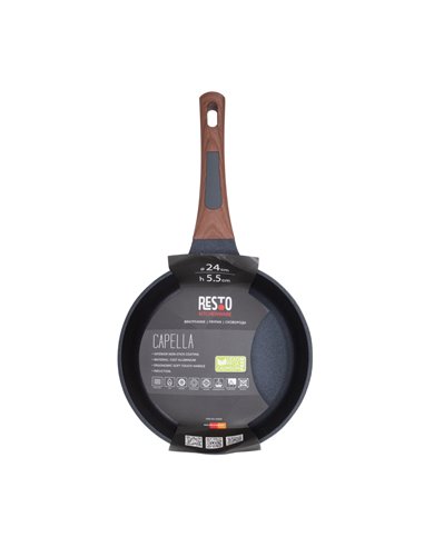Tigaie RESTO 93509, 24cm, Negru