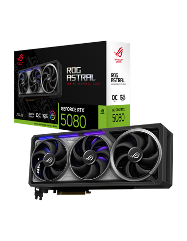 Placă Video ASUS ROG-ASTRAL-RTX5080-O16G-GAMING, 16GB GDDR7 256bit