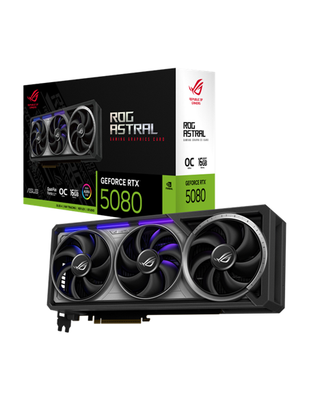 Placă Video ASUS ROG-ASTRAL-RTX5080-O16G-GAMING, 16GB GDDR7 256bit