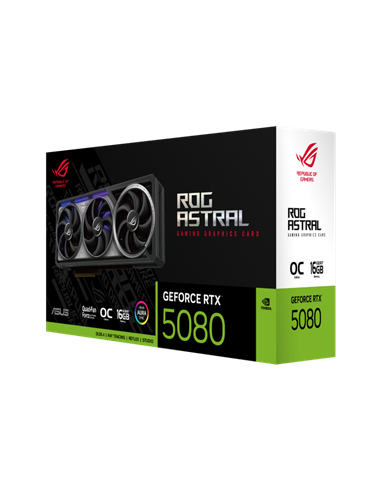 Placă Video ASUS ROG-ASTRAL-RTX5080-O16G-GAMING, 16GB GDDR7 256bit