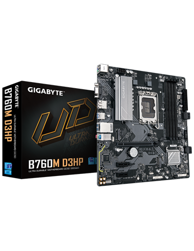 Placă de bază Gigabyte B760M D3HP, LGA1700, Intel B760, Micro-ATX