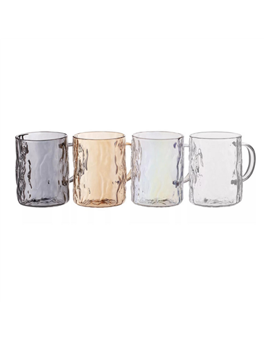 Set cupe Ardesto AR2626GM, 260 ml, 4 bucs, Multicolor
