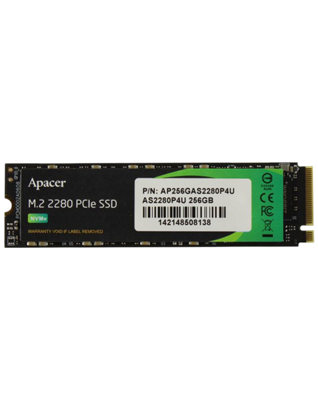 Накопитель SSD Apacer AS2280P4U, 256Гб, AP256GAS2280P4U-1