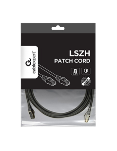 Patch cord Cablexpert PP8-LSZHCU-BK-2M, Cat8 S/FTP, 2m, Negru 2