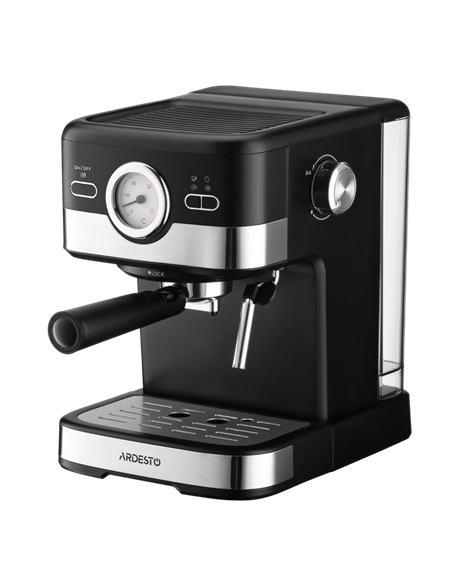 Кофеварка рожковая Ardesto YCM-E16B, 1100Вт, Черный