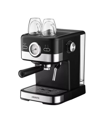 Кофеварка рожковая Ardesto YCM-E16B, 1100Вт, Черный