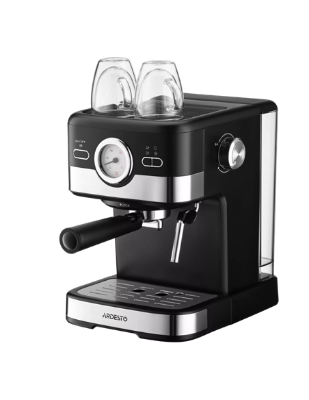 Кофеварка рожковая Ardesto YCM-E16B, 1100Вт, Черный
