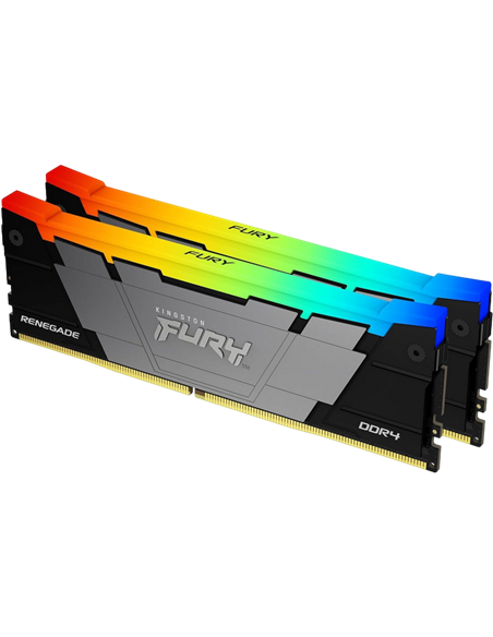 Memorie RAM Kingston FURY Renegade RGB, DDR4 SDRAM, 3200 MHz, 64GB, KF432C16RB2AK2/64
