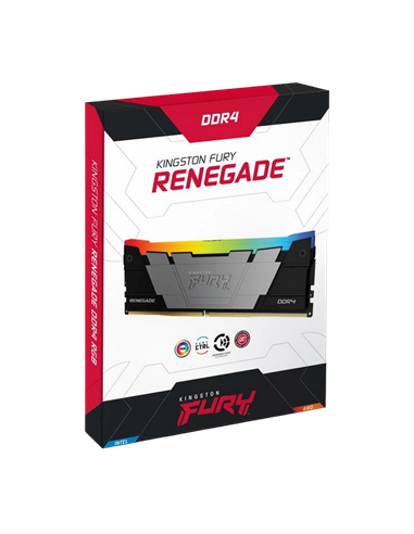 Memorie RAM Kingston FURY Renegade RGB, DDR4 SDRAM, 3200 MHz, 64GB, KF432C16RB2AK2/64