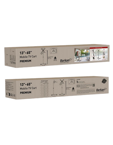 Suport înclinat pe perete BARKAN SW310H, Negru