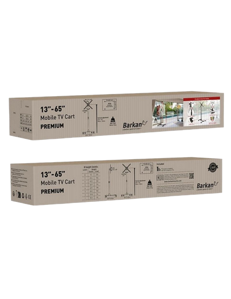 Suport înclinat pe perete BARKAN SW310H, Negru