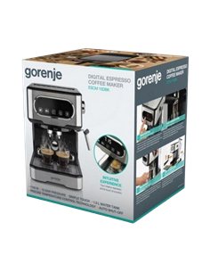 Кофеварка рожковая Gorenje ESCM15DBK, 1100Вт, Серебристый 2