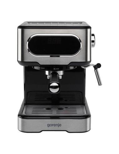 Cafetiera manuala Gorenje ESCM15DBK, 1100W, Argintiu