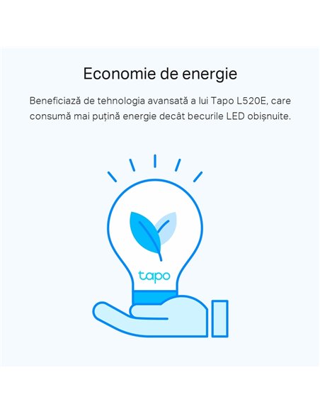 Bec inteligent TP-LINK Tapo L520E, E27, Alb
