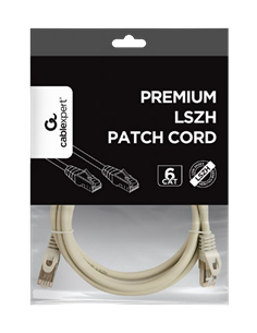 Патч-корд Cablexpert PP6-LSZHCU-2M, Cat6 FTP , 2м, Серый 2