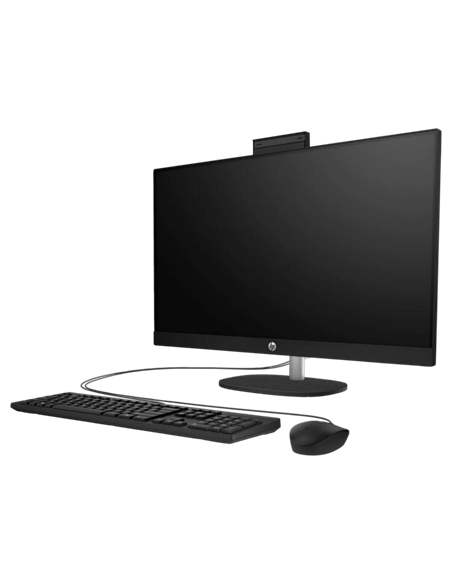 Computer All-in-One HP 27-cr1005ci, 27", Intel Core Ultra 7 155U, 16GB/512GB, FreeDOS, Negru