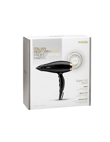 Фен BaByliss Super Pro 6714E, 2300 Вт, Чёрный