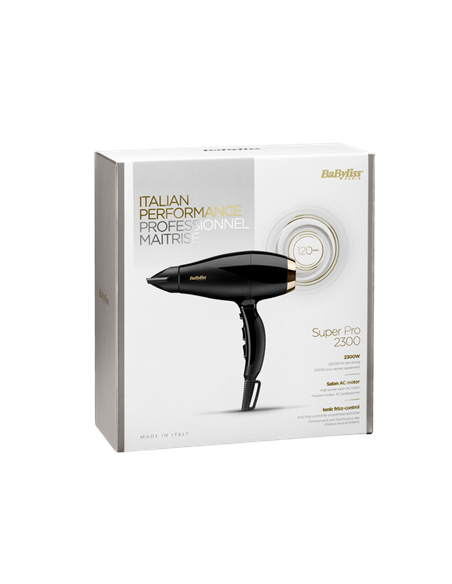 Фен BaByliss Super Pro 6714E, 2300 Вт, Чёрный