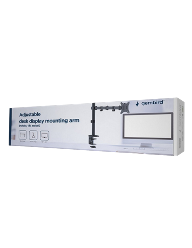 Suport birou pentru monitoare Gembird MA-D1-01, Negru