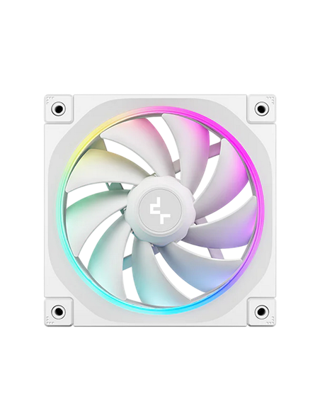 Ventilator PC Deepcool FL12 SE WH 3in1 kit, 120 mm