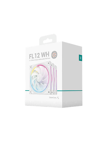 Ventilator PC Deepcool FL12 SE WH 3in1 kit, 120 mm