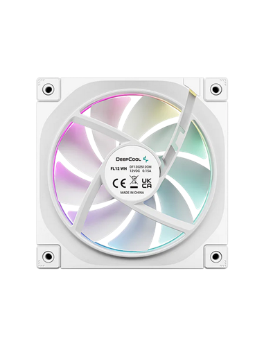 Ventilator PC Deepcool FL12 SE WH 3in1 kit, 120 mm