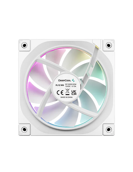 Ventilator PC Deepcool FL12 SE WH 3in1 kit, 120 mm