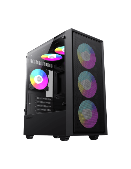 Компьютерный корпус Gamemax Storm, Mini-Tower, Без блока питания, Чёрный Компьютерный корпус Gamemax Storm, Mini-Tower, Без блока питания, Чёрный