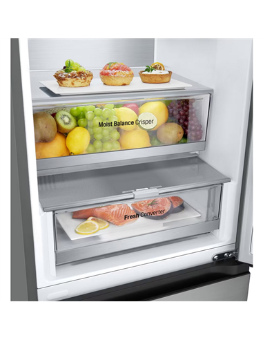 Холодильник LG GBV5240DPY, Нержавеющая сталь