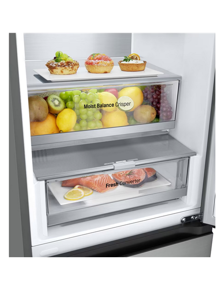 Frigider LG GBV5240DPY, Oțel inoxidabil