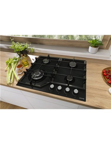 Газовая варочная панель Gorenje GTW 641 KB, Чёрный