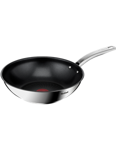 Tigaie WOK Tefal B8171944, 3,6L, 28cm, Oțel inoxidabil
