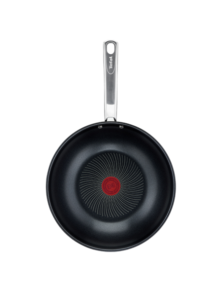 Tigaie WOK Tefal B8171944, 3,6L, 28cm, Oțel inoxidabil