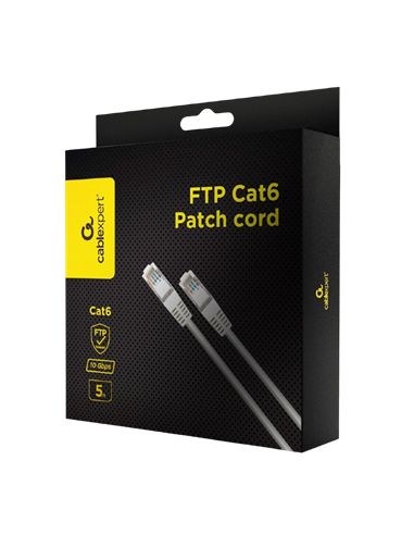 Патч-корд Cablexpert PPB6-5M, Cat6 FTP , 5м, Белый