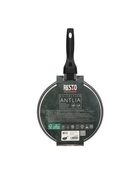 Блинная сковорода RESTO 93065, 24см, Чёрный