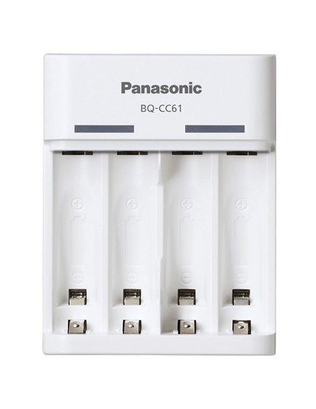 Încărcător Acumulatori Panasonic BQ-CC51E, Alb