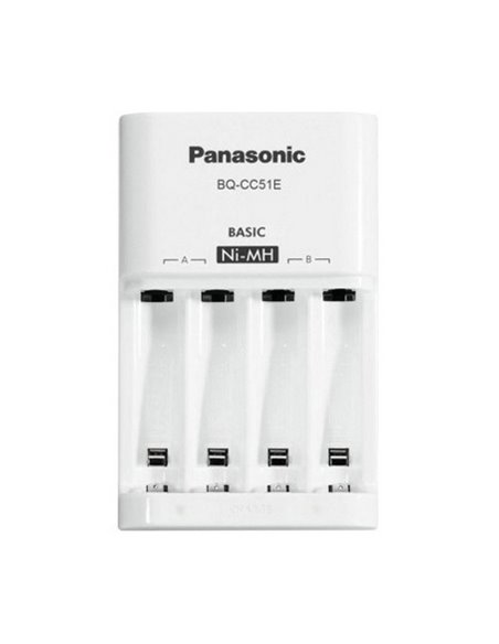 Încărcător Acumulatori Panasonic BQ-CC51E, Alb