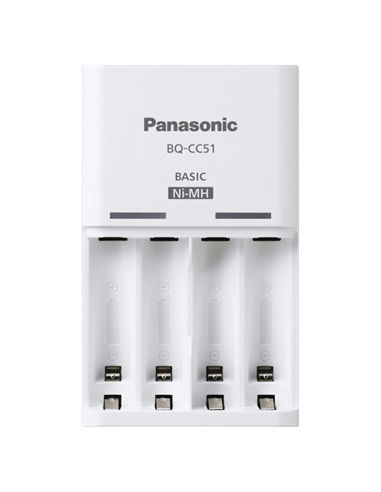 Încărcător Acumulatori Panasonic BQ-CC51E, Alb